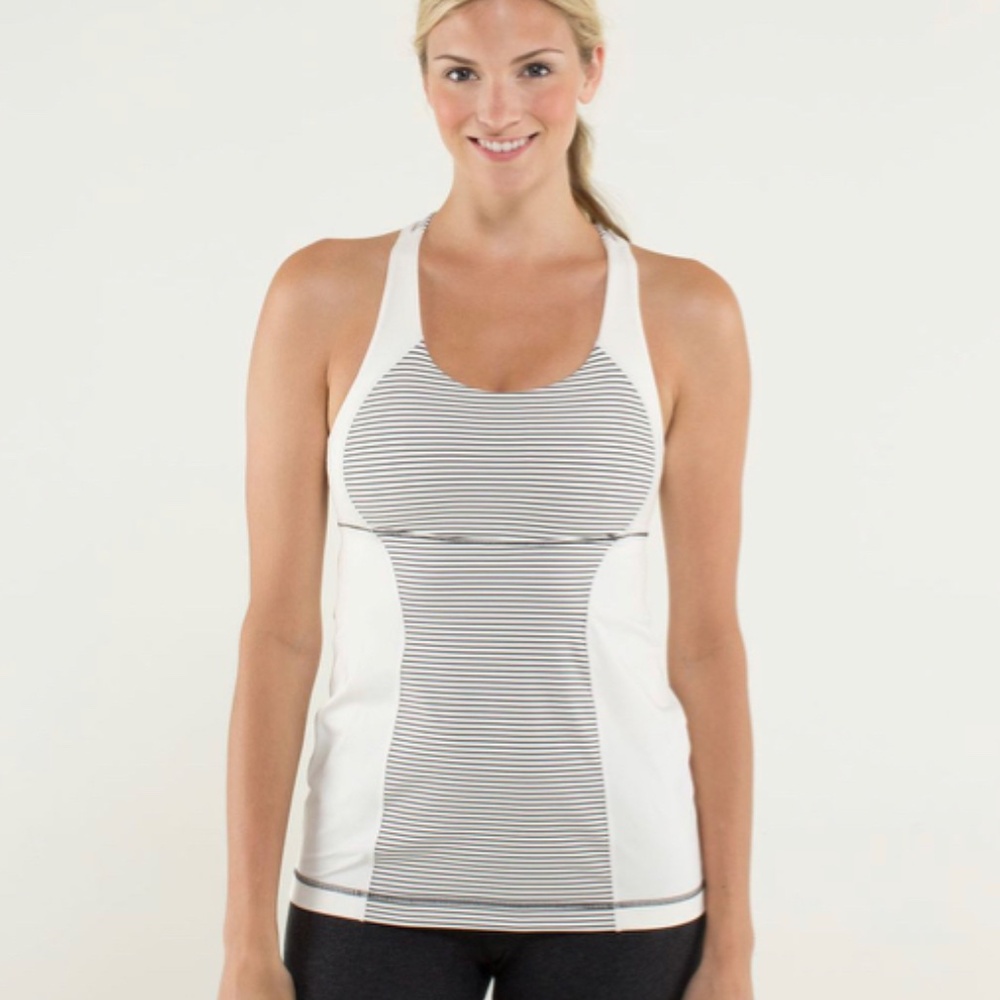 Lululemon Energy Tank Hyper Stripe Angel Wing